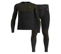 ODLO Fundamentals Performance Warm - set intimo - uomo L Black man Recycled Polyester,Oeko-Tex Made In Green