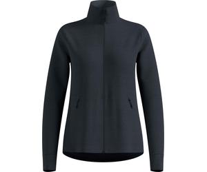 Odlo - Pile con cerniera - Mid Layer Full Zip Essential Grid Fleece W Black Melange per Donne - Taglia XS - Nero