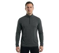 Odlo Uomo Maglietta a maniche lunghe con zip ROY, Shale Grey/Black Stripes, XXL