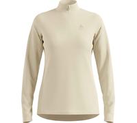 Odlo - Pile sottile da donna con collo a zip - Mid Layer Half Zip Essentials Light W Agate Gray per Donne in Poliestere Riciclato - Taglia L - Grigio
