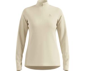Odlo - Pile sottile da donna con collo a zip - Mid Layer Half Zip Essentials Light W Agate Gray per Donne in Poliestere Riciclato - Taglia XS - Grigio