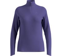 Odlo - Pile stretch caldo e traspirante - Mid Layer Half Zip Essential Ceramiwarm W Skipper Blue per Donne - Taglia L - Blu navy