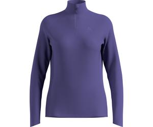 Odlo - Pile stretch caldo e traspirante - Mid Layer Half Zip Essential Ceramiwarm W Skipper Blue per Donne - Taglia S - Blu navy