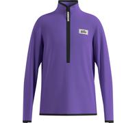 Odlo - Pile stretch con collo a zip - Adventurer Collection Mid Layer Half Zip Kids Afterparty in Poliestere Riciclato - Taglia Bambino 128 cm - Viola