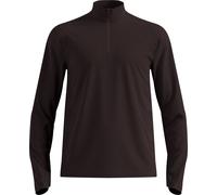 Odlo - Pile versatile semi-zip - Essential Thermal Mid Layer 1/2 Zip M Espresso in Poliestere Riciclato - Taglia XL - Marrone