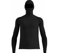 Odlo - Première couche technique en laine de mérinos - BL Top Facemask LS Seamless Performance M Black per Uomo in Lana Vergine - Taglia L - Nero