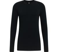 Odlo - Prima pelle tecnica a collo rotondo - Performance Warm Baselayer Top Crew Neck M Black in Poliestere Riciclato - Taglia L - Nero