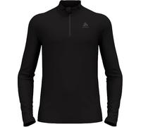 Odlo - Prima pelle tecnica mezza zip in lana merino - Merino 260 Baselayer Top Turtle Neck Half Zip W Black in Pelle - Taglia S - Nero