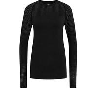 Odlo - Primo strato tecnico a collo rotondo - Performance Warm Baselayer Top Crew Neck W Black in Poliestere Riciclato - Taglia M - Nero