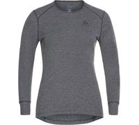 Odlo - Primo strato tecnico - BL Top Crew Neck LS Active Warm Eco W Steel Grey Melange per Donne - Taglia L - Grigio