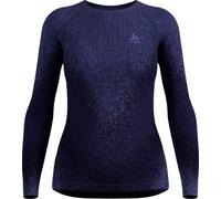 Odlo - Primo strato tecnico - BL Top Crew Neck LS Blackcomb Eco W Skipper Blue per Donne - Taglia L - Viola