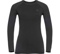 Odlo - Primo strato tecnico - BL Top Crew Neck LS Performance Warm Eco W Black/Graphite Grey per Donne - Taglia S - Nero