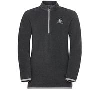 Odlo Roy Kids Stripe_542359, Giacca in pile Bambini e ragazzi, Shale Grey - Black Stripes, 152