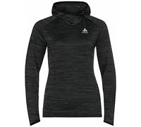 Odlo Women's Run Easy Mid Layer Hoody Black Melange Felpa da corsa