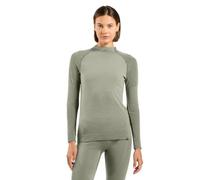 ODLO Seamless Performance Wool - maglietta tecnica - donna S Green woman Lana Merino