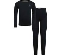 Odlo - Set maglia e calzamaglia termiche - Set Long Merino 200 Kids Black - Taglia 116 cm - Nero