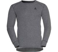 Odlo - Strato base tecnico - BL Top Crew Neck LS Active Warm Eco M Steel Grey Melange per Uomo - Taglia M - Grigio
