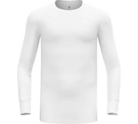 Odlo - Strato base tecnico - BL Top Crew Neck LS Active Warm Eco M White per Uomo - Taglia S - Bianco