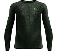 Odlo - Strato base tecnico - BL Top Crew Neck LS Blackcomb Eco M Urban Chic per Uomo - Taglia M - Verde