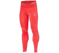 Odlo Strumpfhose Element Light, Leggings da Donna, Corallo Caldo - AOP SS20, XL