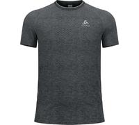Odlo - T-shirt da trail running per uomo - T-shirt Crew Neck SS Essentials Seamless M Grey Melange per Uomo - Taglia M - Grigio