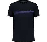 Odlo - T-shirt leggera e traspirante - F-Dry Ridgeline T-Shirt Crew Neck S/S M Black - Afterparty per Uomo - Taglia M - Nero Nero M