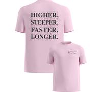 Odlo - T-shirt leggero e traspirante - Essential Print Tee M Hyper Pink per Uomo - Taglia M - Rosa