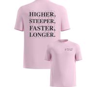 Odlo - T-shirt leggero e traspirante - Essential Print Tee M Hyper Pink per Uomo - Taglia XL - Rosa