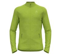 Odlo TENCIA A MEDIO STRATO CON ZIP COMPLETA (verde melange brillante) S