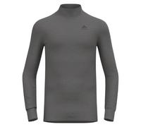 Odlo Thermounterwäsche Herren Active Warm I Langarm Thermoshirt I Warme Skiunterwäsche Maglietta, Steel Grigio Melange, M Uomo