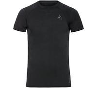 Odlo Uomini Bl Top Crew Neck Shortsleeve Performance X-Light Abbigliamento da Running Gilet Black - Nero S