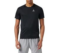 Odlo Uomini T-Shirt Crew Neck Shortsleeve Essential Chill-Tec Abbigliamento da Running Camicia da Corsa Black - Nero S