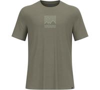 Odlo Uomo Ascent Sun. Sea. Montagna. T-Shirt, Vetiver Melange, XXL