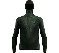Odlo - Uomo cappuccio tecnico avvolgente - BL Top Facemask LS Blackcomb Eco M Urban Chic per Uomo - Taglia L - Verde