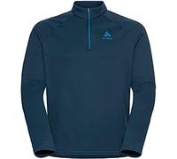 Odlo Uomo Maglia a Maniche Lunghe con Zip BESSO