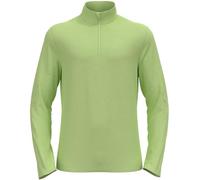 Odlo Uomo Maglietta a maniche lunghe con zip ROY, Shadow Lime/Lime Cream, S