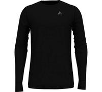 Odlo T-shirt Ml Natural 100% Merino Black 21 - T-shirt termica - Nero [Taglia : XL]