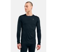 Odlo Uomo Merino 200 Crew Neck Manica Lunga, Dark Sapphire, XL
