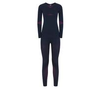 ODLO Winter Specials Performance Evolution Warm - set intimo - donna Blue/Pink L