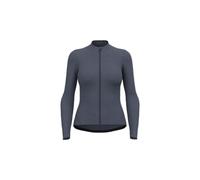 Odlo women s full zip performance wool long sleeve jersey grey