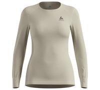 Odlo - Women's BL Top Crew Neck L/S Active Warm Eco - Intimo sintetico XL beige/grigio