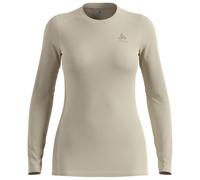Odlo - Women's Merino 160 Bl Top Crew Neck L/S - Intimo lana merinos XL beige/grigio
