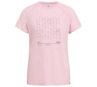 Odlo - Women's Merino Tencel Hyper Map Crew Neck S/S - Maglia merino XL rosa