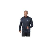 Odlo Pile da uomo a strato medio 1/2 zip ZEROWEIGHT (nero) S
