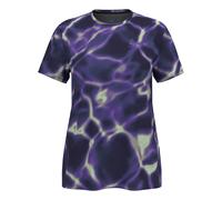 ODLO Zeroweight Chill Tec Print T-shirt Crew Neck S/s W - Donna - Viola / Nero / Bianco - Taglia S- modello 2025