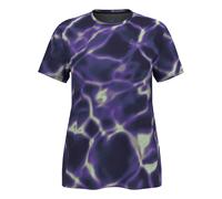ODLO Zeroweight Chill Tec Print T-shirt Crew Neck S/s W - Donna - Viola / Nero / Bianco - Taglia L- modello 2025
