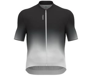 ODLO Zeroweight Chill-tec Print S/u Collar S/s Full Zip - Uomo - Nero - Taglia S- modello 2024