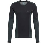 ODLO Zeroweight Pk Windproof Warm Bl Top Crew Neck L/s - Uomo - Grigio / Nero - Taglia L- modello 2025