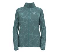 Odlo Zeroweight Print Giacca Da Corsa Donna-Grigio-blu