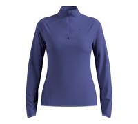 Odlo Zeroweight Warm Mid Layer 1/2 Zip Camicia Da Corsa Donna - Blu